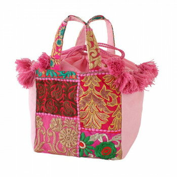 カンバディアパッチ トート巾着付 ピンク 13121550330
