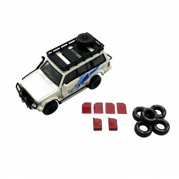 ビ-エムクリエイションズ 1/64スケール 三菱 パジェロ 2nd gen Jungle pack RHD ホワイト 64B0054 男子 男の子 おもちゃ 玩具 | 関連単語 ラジコンカー ドリフト 走行音 エンジン音 4WD 2WD 前進後退 ハンドル操作 スピード調整 フルファンクション 充電バッテリー