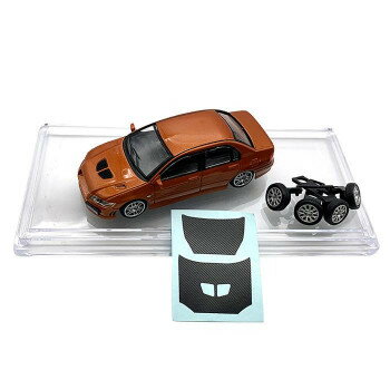 ビ-エムクリエイションズ 1/64スケール 三菱 ランサー Evo.VIIカスタムオレンジ JDM LHD 64B0131 男子 ..