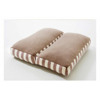 クッション 低反発 使用 マイクロファイバー 無地 「エルマー」 約42×42×8cm ブラウン 9293839 寝具 布..