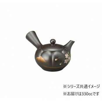 富仙黒泥とも菊桜急須330ccY-...