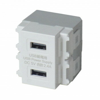 ELPA 埋込USB給電用コンセント R3701(E) PC パソコン スマホ タブレット | 関連単語 ケーブル メディア..