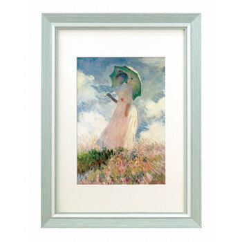 アート作品の額装に最適なマット付フレーム。そのままでも飾れる名画の中絵入りです。サイズ248×335mm(外寸)個装サイズ：35×26×2.7cm重量450g個装重量：600g素材・材質樹脂製仕様縦横・掛け置き兼用付属品壁掛用金具、縦横兼用...