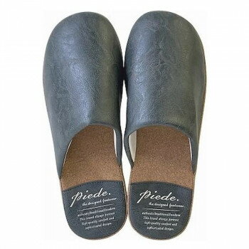 PU 厚底ソール スリッパL BK L 73583