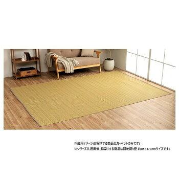細いストロー状のような素材を細いパイプ状にして織り込んだ敷物。強度が高くしっかりとしています。カビが発生しにくい素材なので、ダニなども寄り付きにくいです。一般的な除菌スプレーで拭いても色落ちせず、常に清潔な状態を保つことができます。リビング、お子様のお部屋など様々なシーンで活躍します。※掲載写真は表記サイズと異なる場合がございます。※画面上のカラーはご使用ブラウザやモニターの設定により、実物とは若干異なる場合がございます。サイズ団地間1畳(約85×170cm)個装サイズ：50.0×90.0×2.0cm重量個装重量：900g素材・材質ポリプロピレン100%仕様水洗い可カラー:ベージュ生産国日本fk094igrjs