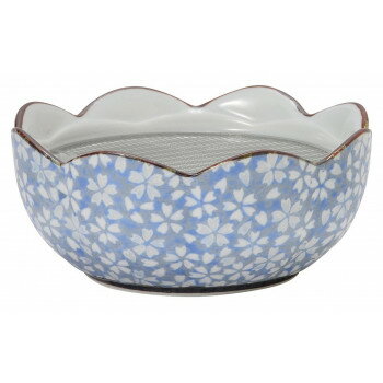 祈愛(きあら)香炉寝かせる線香皿 有田焼 桜小紋ブルー 32y80000a1072