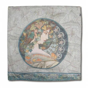 名画スカーフ ミュシャ「蔦」 AS-01003