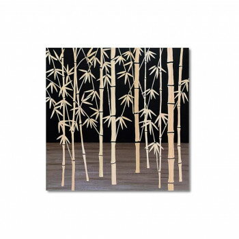 ウッド スカルプチャー アート「フォレスト バンブー」 BK+NP SA-15056