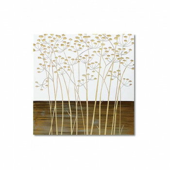 ウッド スカルプチャー アート「フィールド フラワー2」 WH+NP SA-15065