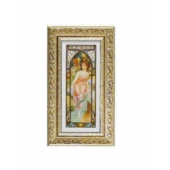 絵と額がセットになった商品です。サイズ外寸:W28×H50cm個装サイズ：3.6×51.8×29.8cm重量約0.6kg個装重量：880g素材・材質樹脂フレーム仕様絵の表面:特殊ゲル加工生産国日本fk094igrjs