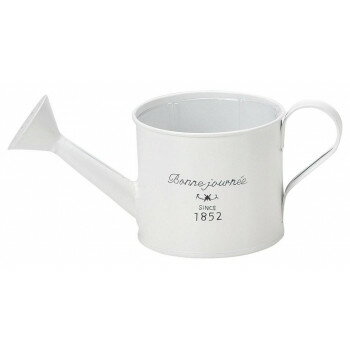 ホワイトプランター ジョーロ風 3.5号ポット 10-14