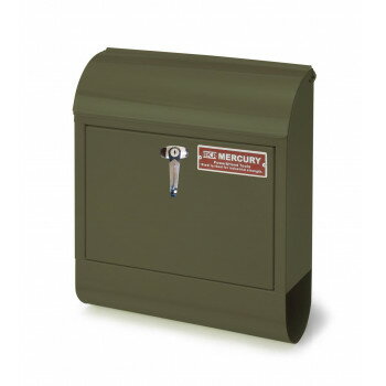 マーキュリー ハンドルロックメールボックス マットオリーブ MEHAMAMO(4)