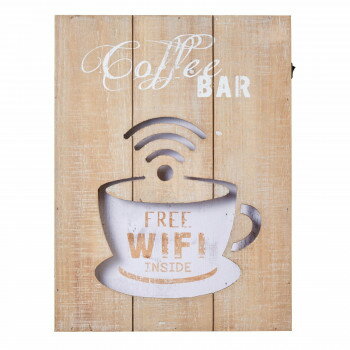 イシグロ　木製サインボード LED内蔵 カフェ 20957