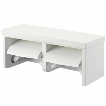 三栄　SANEI　ダブルペーパーホルダー棚付　W2810-MW2 家具 収納 ラック | 関連単語 キッチンラック テ..