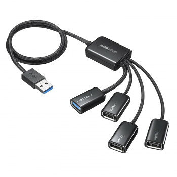 にんき 人気 おすすめ 定番 冬 春 孫 冬 新生活 ギフト 寒さ 対策 プレゼント サンワサプライ USB3.2 Gen1+USB2.0 コンボハブ(4ポート) USB-3H436BK PC パソコン スマホ タブレット | 関連単語 iPhone パーツ iPad 周辺機器 メモリ Android ドライブ USB ssk-1-20639493 創造生活館 パッケージ画像