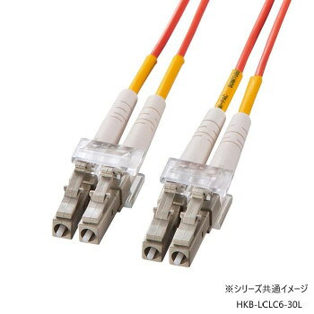 サンワサプライ メガネ型光ファイバケーブル マルチ62.5μm LC×2-LC×2 30m HKB-LCLC...