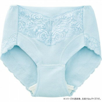 にんき 人気 おすすめ 定番 冬 春 孫 冬 新生活 ギフト 寒さ 対策 プレゼント ケアファッション 安心快適フロントレースショーツ(婦人) サックス LL 3959713