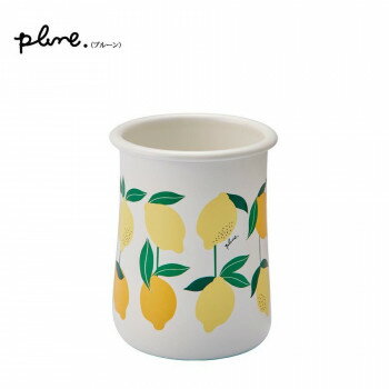 豊琺瑯 「Plune.」ホーローカトラリースタンド レモン　PKS-103 インテリア | 関連単語 水彩画 壁掛け ..