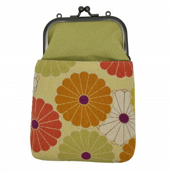 大西賢製販 Ripple がま口2WAY スマホショルダー 菊友禅 キナリ GMG25-TM005 PC パソコン スマホ タブ..