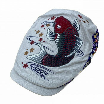 にんき 人気 おすすめ 定番 冬 春 孫 冬 新生活 ギフト 寒さ 対策 プレゼント 大西賢製販 Ripple 刺繍ハンチング 紅鯉桜 オフ H32-SH08