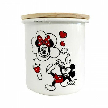 豊琺瑯 ディズニーミッキー＆ミニー　ホーローキャニスター MMJ-14 キャラクター グッズ アイディア 雑..