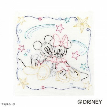 ディズニー・ピクサー 刺し子花ふきんキット ミッキー＆ミニー SK-464 キャラクター グッズ アイディア..
