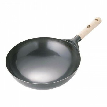 遠藤商事　SA鉄プレス木柄北京鍋　33cm　APK12033 調理 料理 キッチン | 関連単語 千切り カッター 着..