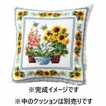 オリムパス ししゅうキット　クッション　サマーガーデン　6053 寝具 布団 ベッド 冬用 夏用 | 関連単..