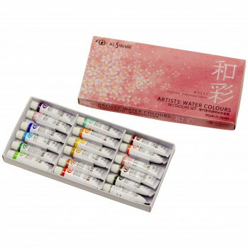 にんき 人気 おすすめ 定番 冬 春 孫 冬 新生活 ギフト 寒さ 対策 プレゼント クサカベ 透明水彩絵具 和彩18色セット