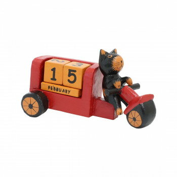 アニマルカレンダー バイク乗りクロネコ 10223011015