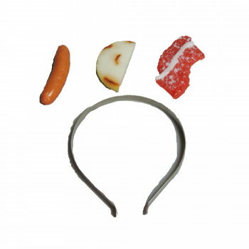 日本職人が作る 食品サンプル カチューシャ バーベキューセット(生肉・玉ねぎ・ソーセージ) IP-394 店..