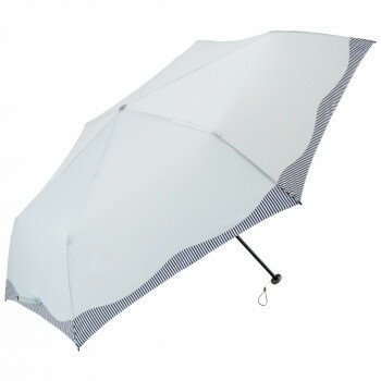 umbulatio ハンディールーフ 折りたたみ傘 60cm ウェービーフレーム スカイグレー U360-1114GY1-BG