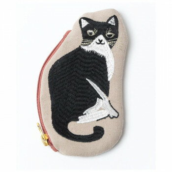 東京かんかん ネコ刺繍ポーチ M26-1737 鞄 かばん | 関連単語 ビジネスバッグ 自立 A4収納 出張 通勤用..