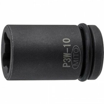 ミトロイ(MITOLOY) 3/8 インパクトレンチ用 ウエルドナット用ソケット 10mm P3W-10