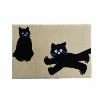 (クリーンテックス) 玄関マット JPM-Indoor SOU・SOU ねこ 45×75cm 20022127
