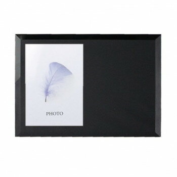 フラワーアレンジ フォトグラス ブラック K-2658