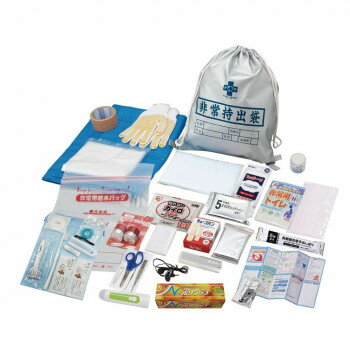 ナカガワ　防災用品 非常持出しセット34点 NK25-34 女性 防災 | 生理用品 携帯用トイレ 防犯ブザー 小..