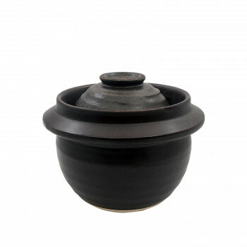 M4855 蓋が茶碗のごはん鍋 炊飯鍋 1合炊 萬古焼 調理 料理 キッチン | 関連単語 焼型 トング ヘラ 茶こ..