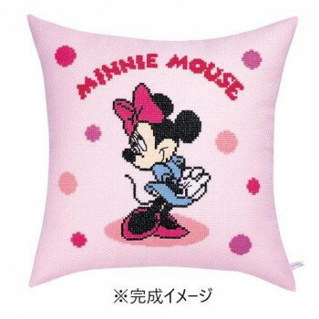 オリムパス 5995 ししゅうキット　クッション　ディズニー　ミニーマウス・水玉 キャラクター グッズ ..