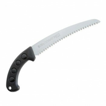 造園・果樹園の剪定、林業の枝打、生木の剪定・枝打などにご活用ください。カーブ刃が常に食い込む方向に働くため力のロスがなく、引くだけで自然に切り込んでいきます。アサリなし鏡面研磨仕上げにより切り口が絹の切れ肌に仕上り、樹木の腐り・病気を防止。サヤの上下にローラーを装備したことでノコの出し入れがスムーズに行え、ロック機構によって逆さになってもノコが抜け落ちません。※刃物につき取り扱いには十分ご注意ください。※替刃は純正製品を使用してください。サイズ全長:収納時405mm、使用時375mm個装サイズ：44.5×11×5cm重量355g個装重量：380g素材・材質刃:鋼(SK-4)、柄:加硫合成ゴム仕様アサリ無し・衝撃焼入・未来目生産国日本(B)おまけつき（商品とは関係ありません）別送fk094igrjs