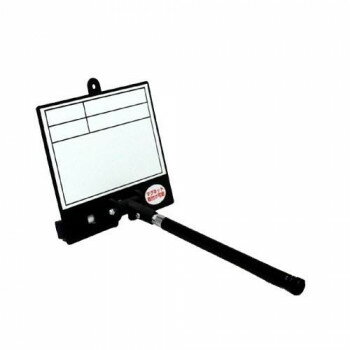 マグネットシートを貼り付けて使うのに便利です。一人で簡単に現場撮影ができます。サイズシャフト:約205〜600mm、表示板:約W140×H96mm個装サイズ：19×26×3cm重量個装重量：200g素材・材質樹脂・真鍮管仕様ボード:Lタイプ(ボード内無地タイプ)付属品イレーザー付マーカー生産国日本(A)おまけつき（商品とは関係ありません）別送fk094igrjs