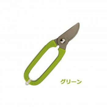 コンパクトで軽量、そしてオシャレでよく切れる剪定鋏です。最大10mmまでの枝を切る事ができます。また、鋏職人による本刃仕上げですので切味は鋭く、長くご愛用いただけます。サイズ全長:180mm、刃長:55mm、板厚:3.2mm個装サイズ：23.5×7×1.5cm重量95g個装重量：110g素材・材質刃:SK-5材(本格焼入刃)枝切用刃(ブラスト仕上・ニッケルメッキコーティング)グリップ:ABS樹脂、エラストマ樹脂ストッパー:ナイロン樹脂(ワンタッチストッパー方式)バネ:内蔵式バネ仕様枝切用用途:枝切(10mmまで)生産国日本(A)おまけつき（商品とは関係ありません）別送fk094igrjs