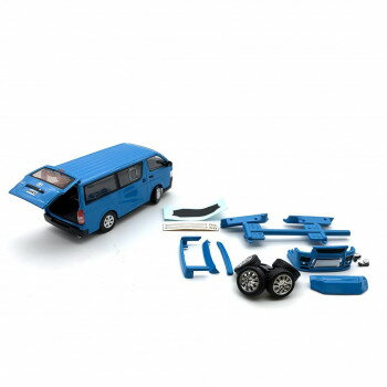ビ-エムクリエイションズ トヨタ 2015 ハイエース KDH200V ブルー カスタム LHD 1/64スケール 64B0236 ..