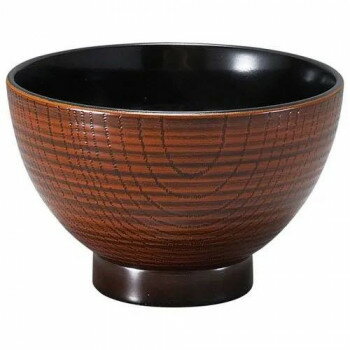 福井クラフト　4.0乱筋木目汁椀 栃内黒 33023410 食器 | 関連単語 大皿 モダン 食洗機対応 ギフト 割れ..