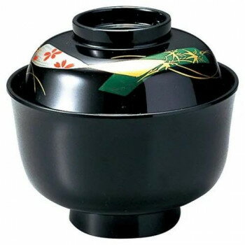 福井クラフト　3.7寸羽反吸物椀 黒短冊 12024680 食器 | 関連単語 小鉢 和風 大容量 カップ おしゃれ 茶碗 軽量 陶器 セット 食洗機対応 陶磁器 丸皿 モダン 洋食器 来客用 プレート 電子レンジ対応 ギフト パーティー 割れにくい 北欧 薄型 大皿 子供用 木製