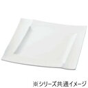 福井クラフト メラミン27.8正角折目平皿白グロス 51025730
