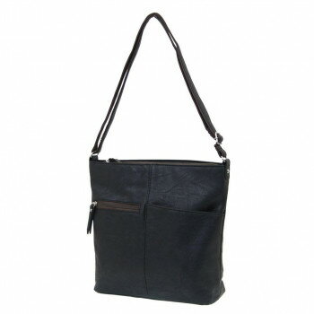 優美社　4805-00　 （ハーベスト ムーン） フロント2ポケット 合皮ショルダー ブラック 鞄 かばん | 関連単語 2way 黒 旅行 マザーズバッグ 斜めがけ かわいい 高校生 ハンドバッグ ブランド 韓国 A4収納 小さめ 自立 出張 肩掛け ファスナー付き キャンバス
