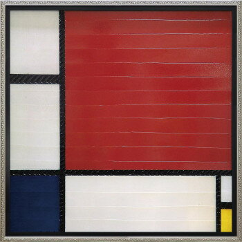 アートフレーム ピエト モンドリアン コンポジション レッド、ブルー＆イエロー PM-10024 インテリア |..