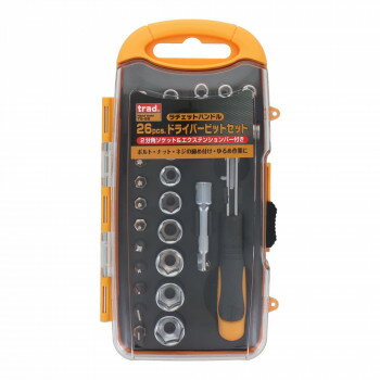TRAD　26PCドライバーセット　26PC　TS-26　823304 工具 アクセサリー DIY | 関連単語 ビス ネジ ねじ ..