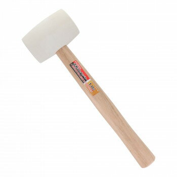 CSK　木柄ゴムハンマー(白)　1.0P　CGK-10W　823668 工具 DIY 大工 作業 道具 職人 工房 製作 | 関連単..